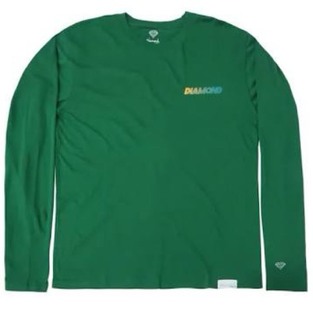 Diamond Supply Co. Men's Long Sleeve Speed
Logo Graphic T-Shirt Green Size M NWT